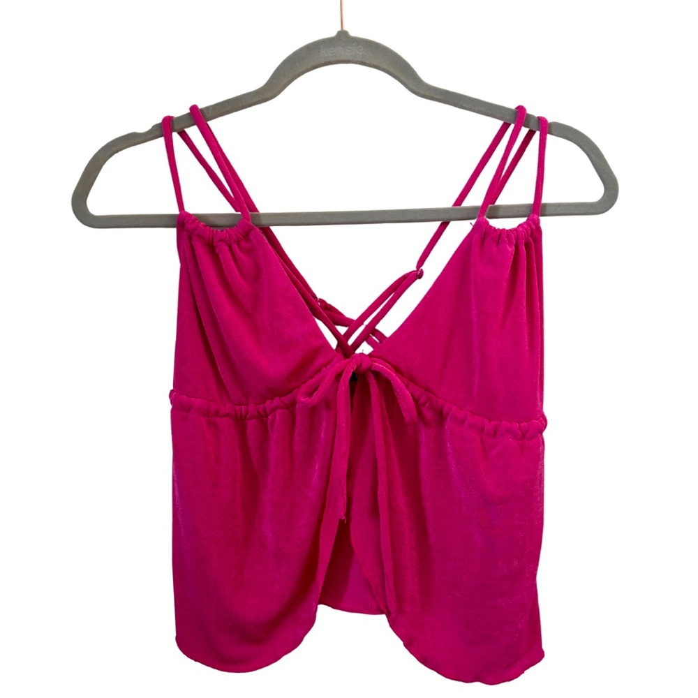 Bershka Pink Strappy Top